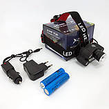 Налобний ліхтар на голову, Налобний ліхтар з ремінцем на голову Перезарядний Head Lamp GO-28, фото 6