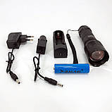 Потужний акумуляторний світлодіодний ліхтар Bailong BL-8900-P50, Армійські тактичні ліхтарі BH-57, фото 9