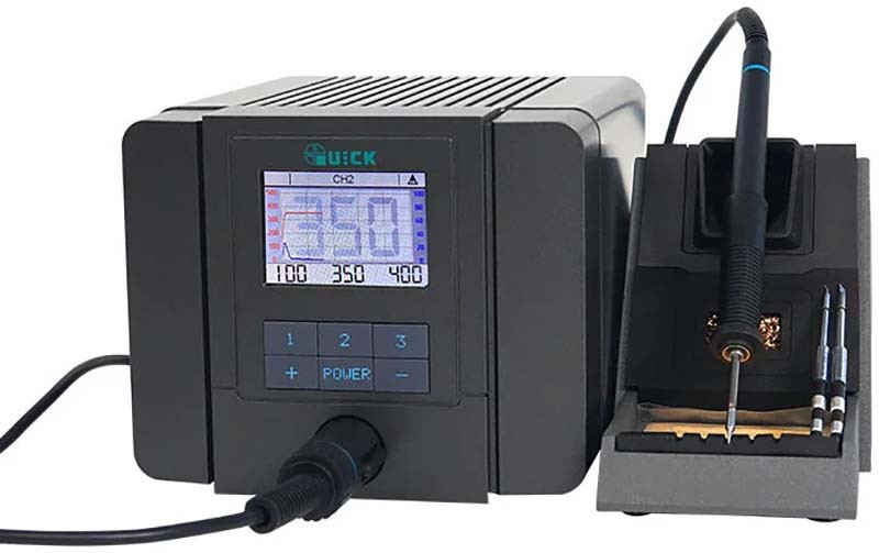 Паяльна станція QUICK Q8 прецизійний паяльник / 100 - 450°С / моніторинг / 3 канали пам'яті / 150 Вт