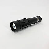 Тактичний ліхтар ручний Bailong BL-518-T6, Ручний ліхтар з 18650 акумулятором cob TE-53, фото 6