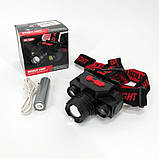 Надпотужний налобний ліхтар Bailong BL-1805, Налобний ліхтар з кріпленням на голову BM-42, фото 5