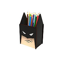 Подставка для карандашей из дерева Бэтмен 11х18х10см