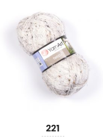 Нитки пряжа для в"язання напівовна TWEED YarnArt Твід   ЯрнАрт № 221