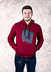 Толстовка Red-Down теплий чоловічий L-XXXL арт.1557, XXXL, 54, Бордовий, фото 3