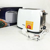 Тостер для 2 гренок MAGIO MG-272W | Тостер для кухни бытовой | EK-513 Маленький тостер