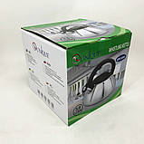 Чайник зі свистком нержавіюча сталь Unique, Емальований чайник нержавіюча сталь зі свистком HT-90, фото 8