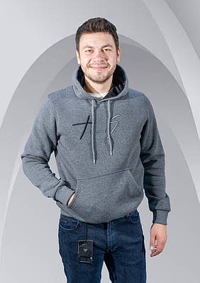 Толстовка Red-Down тепла чоловіча L-XXXL арт.1556-1, Сірий, XXXL, 54 L, 48, Темно-сірий