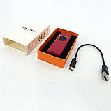 Електроімпульсна акумуляторна запальничка USB ZGP ABS, SG-252 Електрозапальничка тактична, фото 9