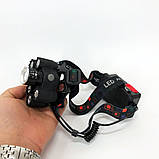 Ліхтар на голову акумуляторний світлодіодний потужний, Портативний світлодіодний налобний ліхтар QU-99, фото 2