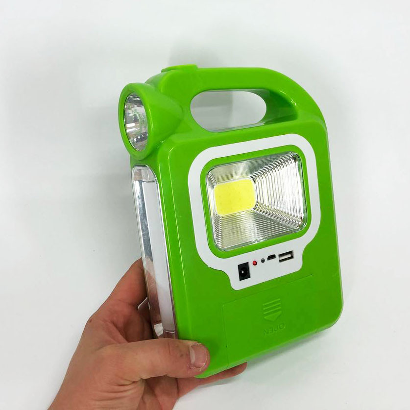 Ліхтар переносний з батареєю 6399А - LED+COB, Ліхтар для кемпінгу складаний, FU-396 Ліхтар прожектор
