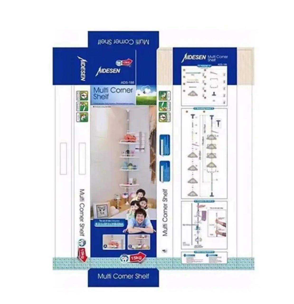 Кутова полиця для ванної Multi Corner Shelf