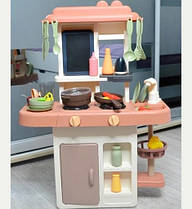 Дитяча інтерактивна кухня 92015 з водою і парою 42 предмети світлові та звукові ефекти., фото 2