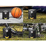 Повітряний компресор від прикурювача для авто, Автомобільний компресор для шин коліс PG-85, фото 2