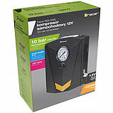 Портативний насос, Портативний повітряний автомобільний компресор, Автонасос електричний MZ-59, фото 4