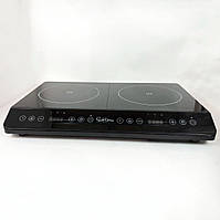 Кухонна плита для маленької кухні Suntera, Електроплита настільна дві конфорки, Настільна електроплита UL-82