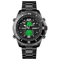 Часы наручные мужские SKMEI 1670BKWT BLACK-WHITE. IE-141 Цвет: черный