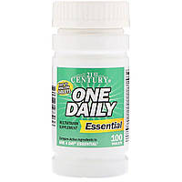 Ежедневные мультивитамины 21st Century One Daily Essential 100 таблеток (CEN27303) SN, код: 1726198