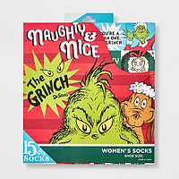 Адвент Календарь Dr. Seuss' The Grinch 15 Days of Socks Women's Advent Calendar 15s