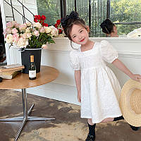 Нарядна сукня на дівчинку біла зріст 116