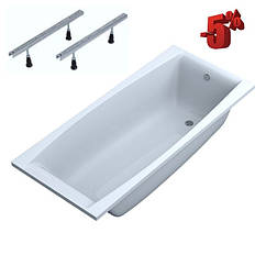 Акрилова ванна з ніжками 170х75 см Swan Erika