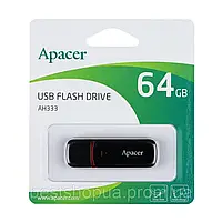 Флеш-накопичувач Apacer 64GB USB 2.0 Type-A AH333 Black