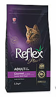 Корм Reflex Plus Cat Adult Gourmet Chicken сухой с курицей для взрослых котов 1.5 кг