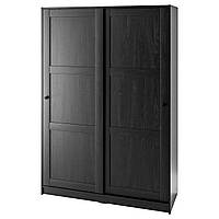 ИКЕА Шкаф с раздвижной дверью RAKKESTAD РАККЕСТАД, 604.537.67, черно-коричневый