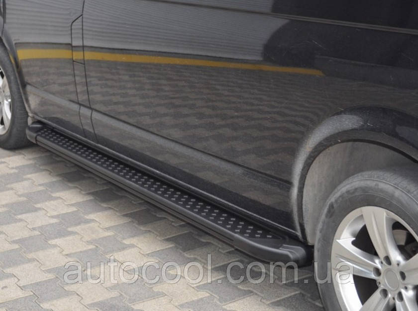 Бічні пороги "Allmond Black" Audi Q3 2011+ Аудіо к'ю3 , фото 1