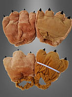 Плюшеві хутряні рукавички на руки та ноги з пазурами