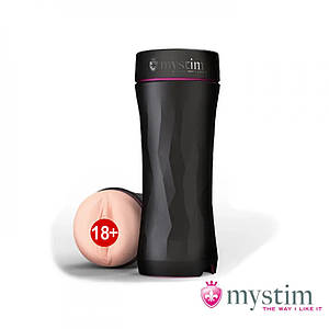 Мастурбатор вагіна для електростимуляції Mystim Opus E Vagina, чорний
