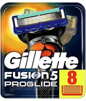 Змінні касети для гоління Gillette Fusion Proglide (8 шт. в упаковці)