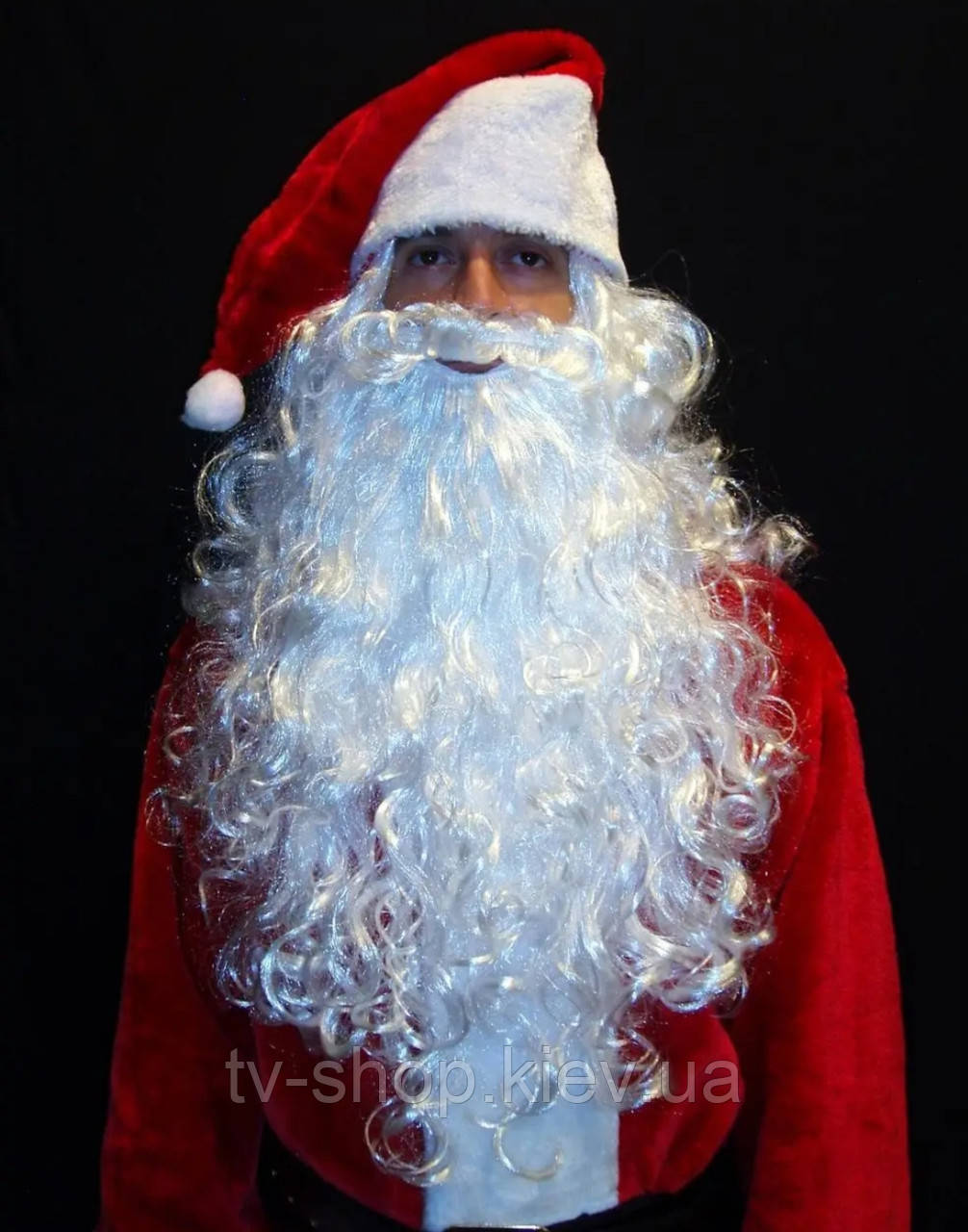 Борода Діда Мороза 50 см велика, фото 1