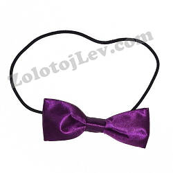 Краватка метелик бордовий 10 см