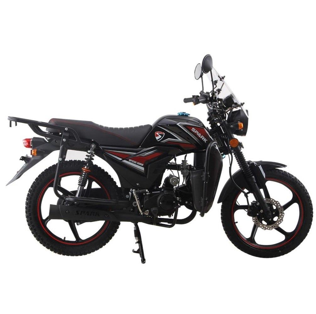 Мотоцикл бензиновый SP125C-2AMW Spark кроссовый 125 куб.см, дуплексная рама Черный - фото 1 - id-p2056844610
