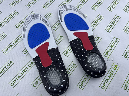 Ортопедичні устілки з жорстким супінатором і п'ятою гелю