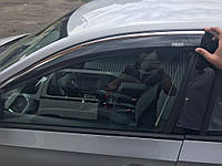 Ветровики с хромом SD (4 шт, Niken) для Skoda Rapid 2012 гг.