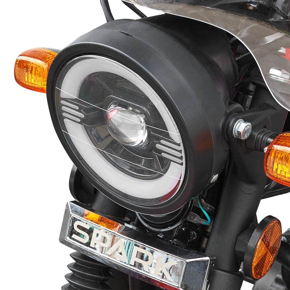 Мотоцикл бензиновый SP125C-2AMW Spark кроссовый 125 куб.см, дуплексная рама Черный - фото 7 - id-p2056844610