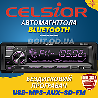 Автомагнитола Celsior Бездисковый Проигрыватель MP3 SD USB FM Bluetooth