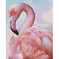 Алмазна мозаїка "Рожевий фламінго" ©Ira Volkova AMO7470 Ідейка 40х50 см