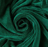 Ткань велюр хлопковый Зелёный