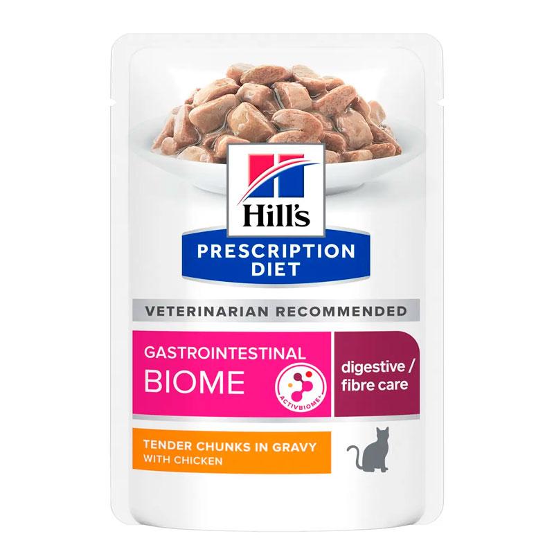 Вологий лікувальний корм для котів Hill's Prescription Diet Gastrointestinal Biome ри захворюваннях ШКТ з куркою 85 г