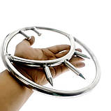 Фіксатор для бондажу підвісне кільце з шипами з нержавіючої сталі діаметром 20 см, фото 3