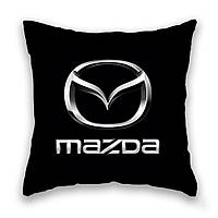 Подушка с принтом Подушковик "Mazda" 32х32 см Черный (hub_r9key1)