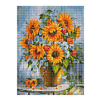 Алмазна мозаїка "Букет польових квітів" EJ1392, 40х30 см