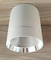 Потолочный светильник LED Feron AL542 18W 4000K 1530Lm точечный накладной светодиодный белый+серебро