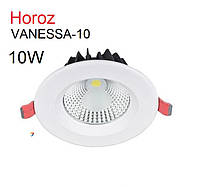 Встраиваемый светильник LED 10W  6400K Horoz VANESSA-10 точечный светодиодный