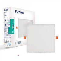 Светильник встраиваемый безрамочный LED Feron AL702 9W 4000K 230V IP20 светодиодный потолочный