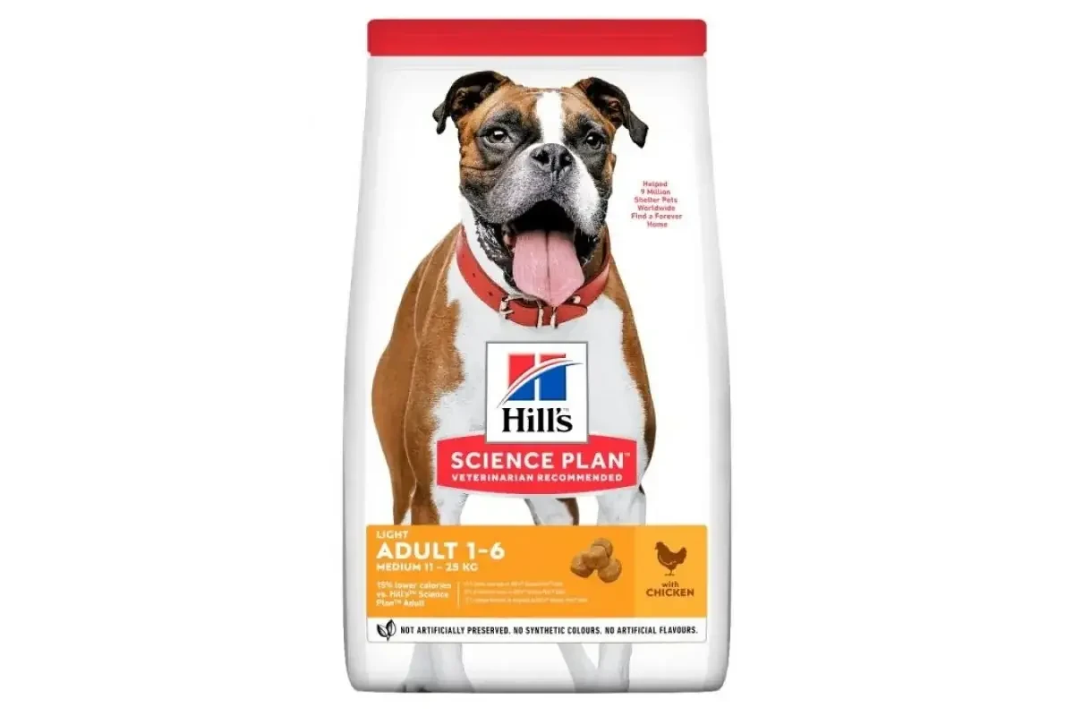 Сухий корм Hill&Science Plan Adult Light Medium для собак при надмірній вазі з куркою 14 кг