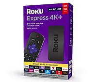 Цифровая Смарт ТВ приставка для телевизора с пультом для телевизора Roku Express 4K (Смарт тв приставки)