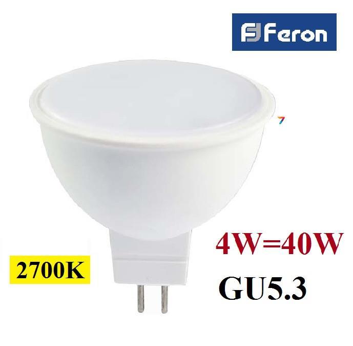 Світлодіодна лампа Feron LB-240 4W GU5.3 MR-16 230 V 2700 K (тепле світло)